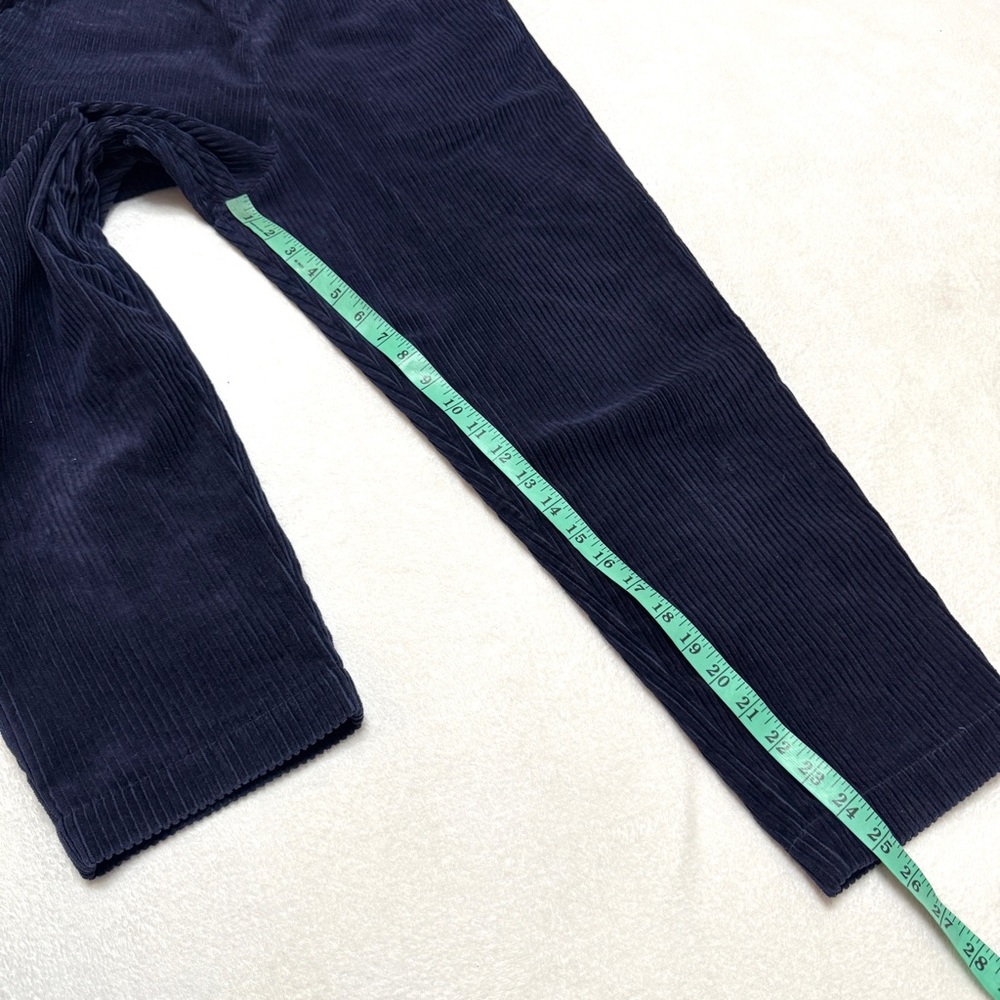 GALLEGO DESPORTES sz S Jane Corduroy pants in navy - Picture 12 of 12